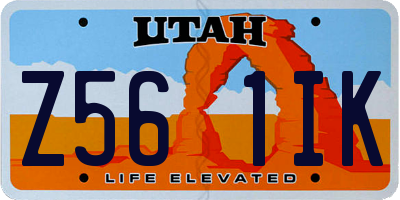 UT license plate Z561IK