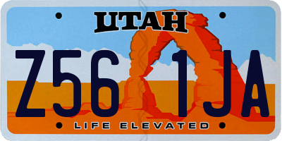 UT license plate Z561JA