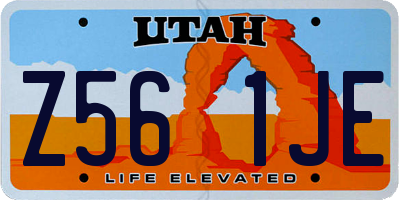 UT license plate Z561JE
