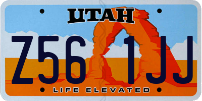 UT license plate Z561JJ