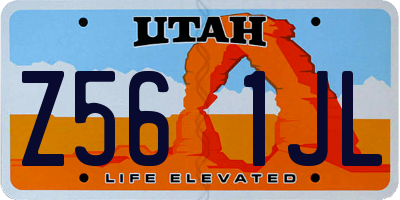 UT license plate Z561JL