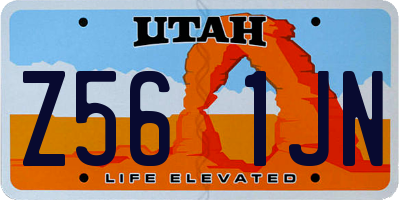 UT license plate Z561JN