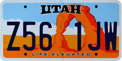 UT license plate Z561JW