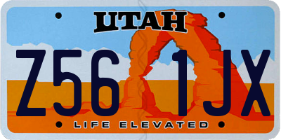 UT license plate Z561JX