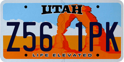UT license plate Z561PK