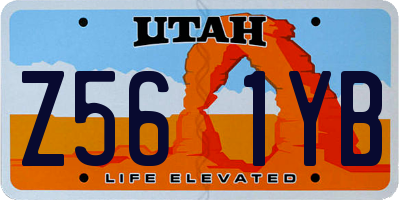 UT license plate Z561YB