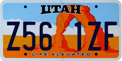 UT license plate Z561ZF