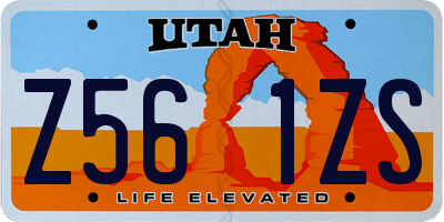 UT license plate Z561ZS
