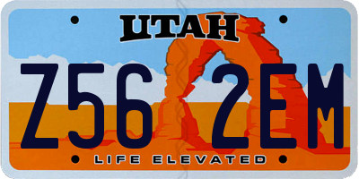 UT license plate Z562EM