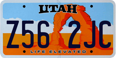UT license plate Z562JC