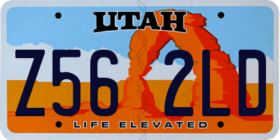 UT license plate Z562LD