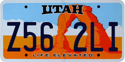 UT license plate Z562LI