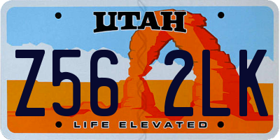 UT license plate Z562LK