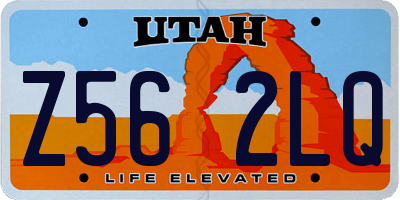 UT license plate Z562LQ