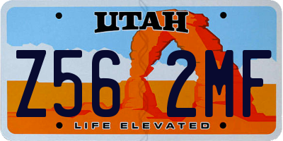 UT license plate Z562MF