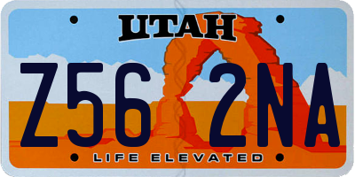 UT license plate Z562NA