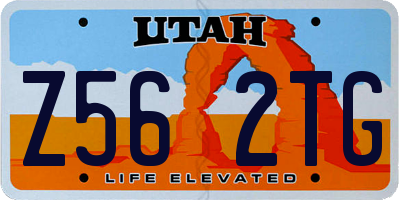 UT license plate Z562TG