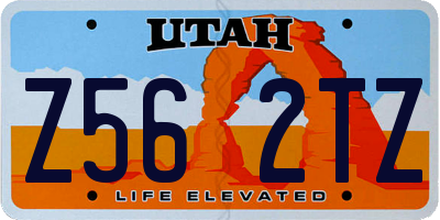 UT license plate Z562TZ