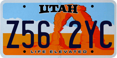 UT license plate Z562YC