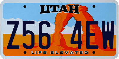 UT license plate Z564EW
