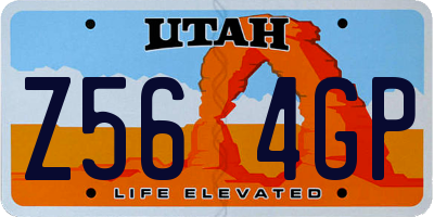 UT license plate Z564GP