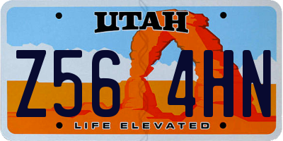 UT license plate Z564HN