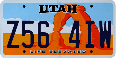 UT license plate Z564IW