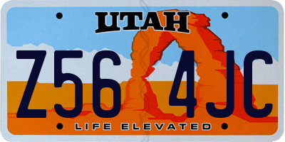 UT license plate Z564JC