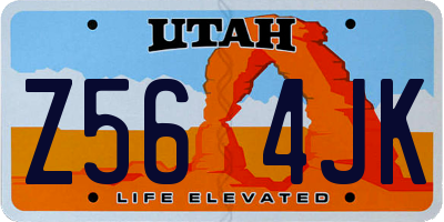 UT license plate Z564JK