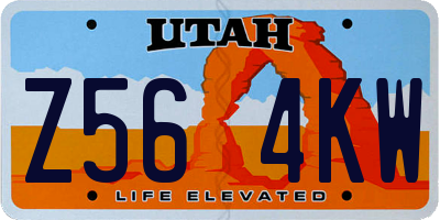UT license plate Z564KW