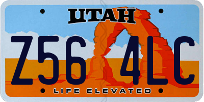 UT license plate Z564LC