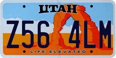 UT license plate Z564LM