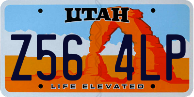 UT license plate Z564LP
