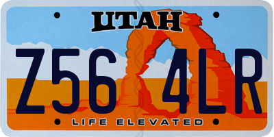 UT license plate Z564LR