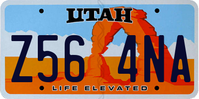 UT license plate Z564NA