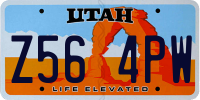 UT license plate Z564PW