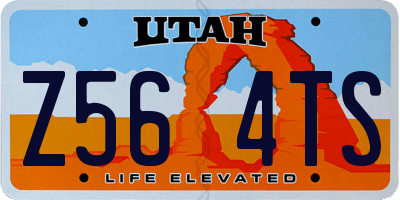 UT license plate Z564TS