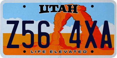 UT license plate Z564XA