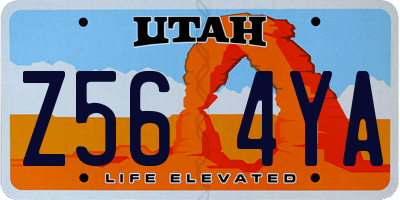 UT license plate Z564YA