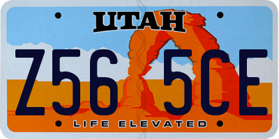 UT license plate Z565CE
