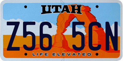 UT license plate Z565CN