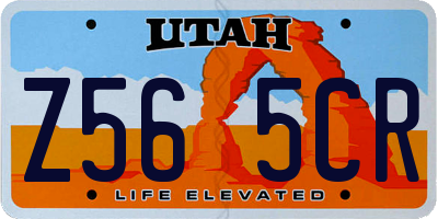 UT license plate Z565CR
