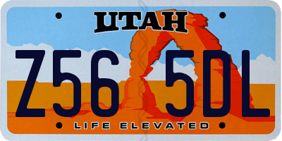 UT license plate Z565DL