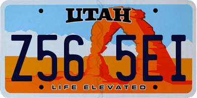 UT license plate Z565EI