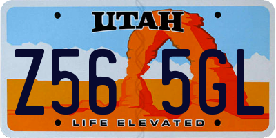 UT license plate Z565GL