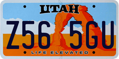 UT license plate Z565GU