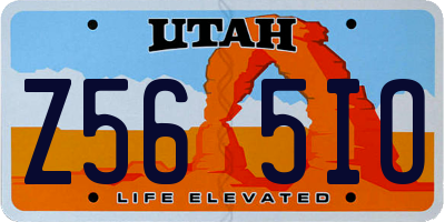UT license plate Z565IO