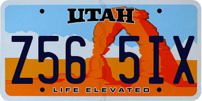 UT license plate Z565IX
