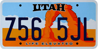 UT license plate Z565JL