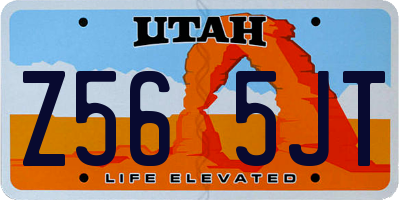 UT license plate Z565JT